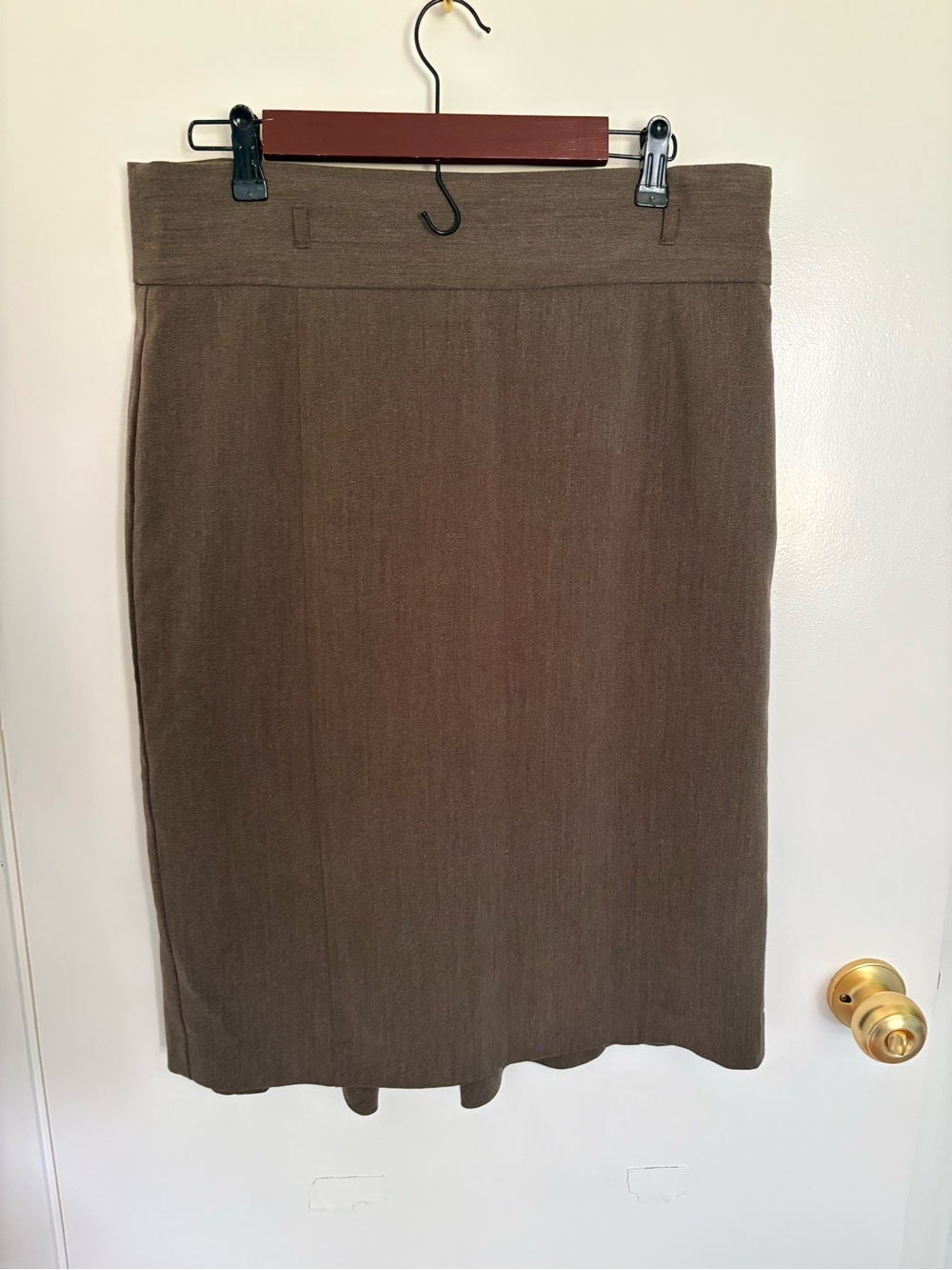 Worthington Brown Knit Pencil Skirt